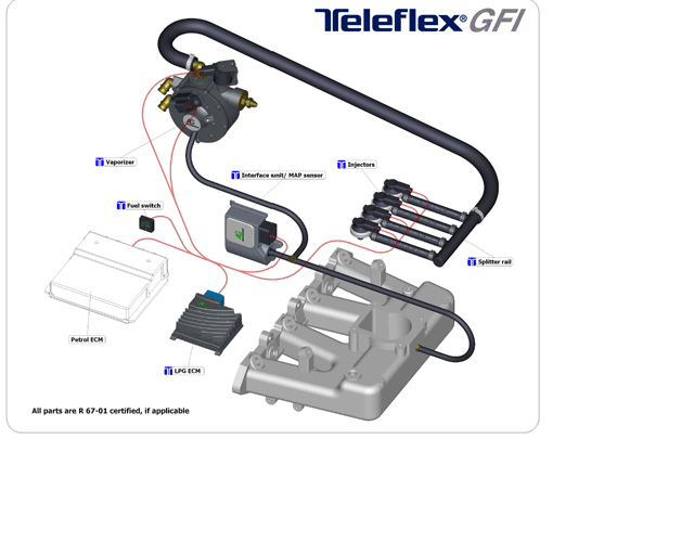 Autogasanlage Teleflex GFI